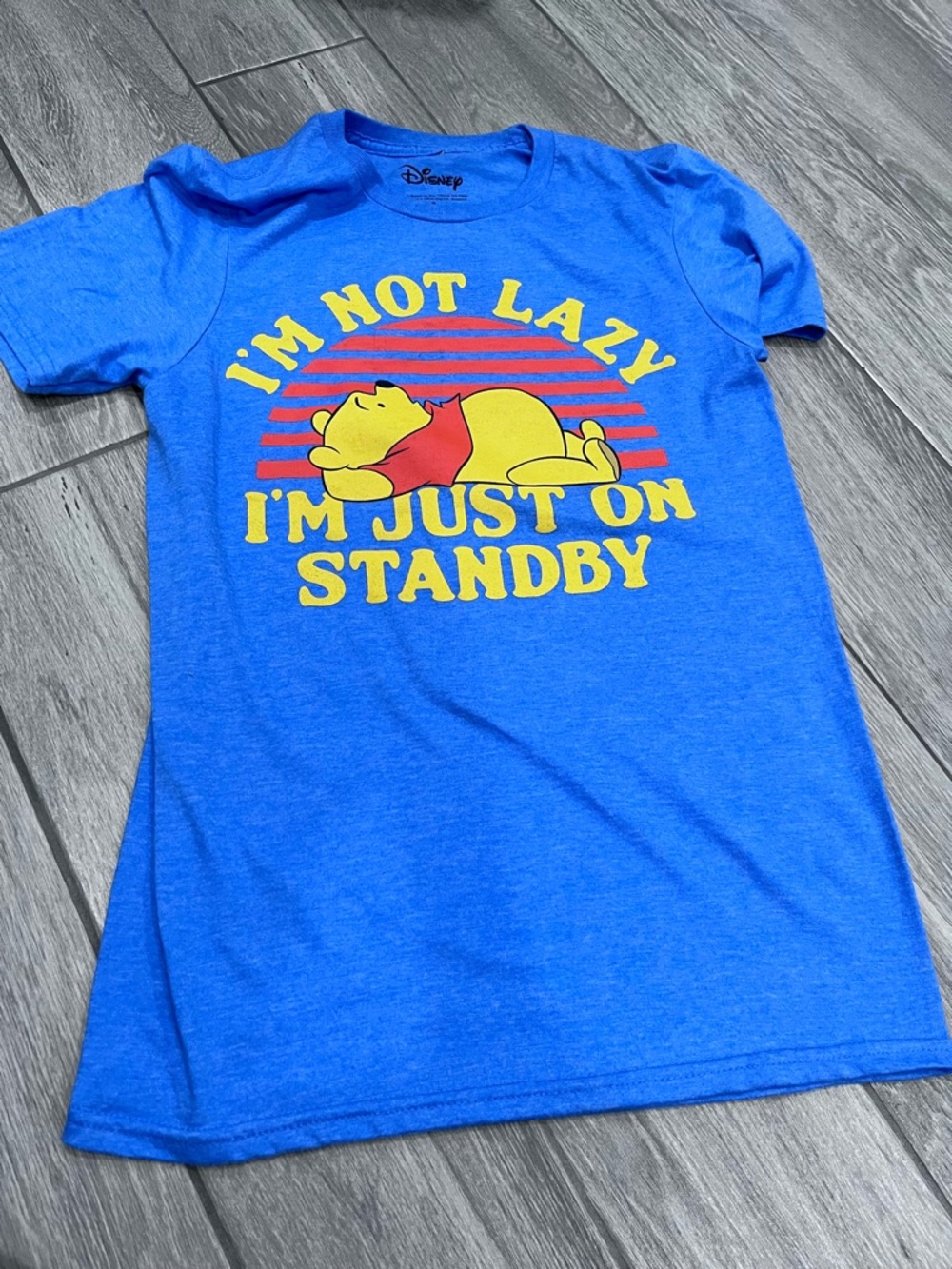 Disney Bright Blue Winnie the Pooh Graphic Tee